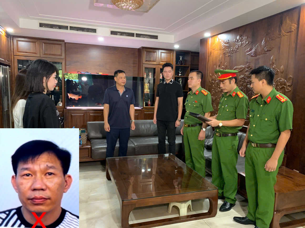 Đối tượng Mạnh "gỗ" bị khám xét khẩn cấp liên quan đến buôn lậu và khai thác trái phép lâm sản. Ảnh: CACC
