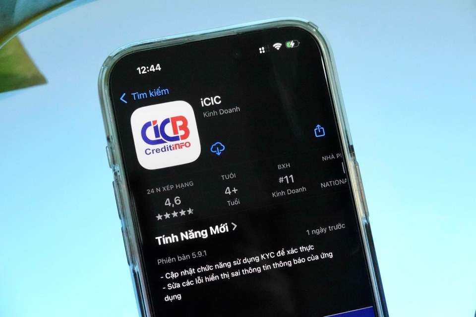 Ứng dụng kiểm tra điểm t&iacute;n dụng của CIC