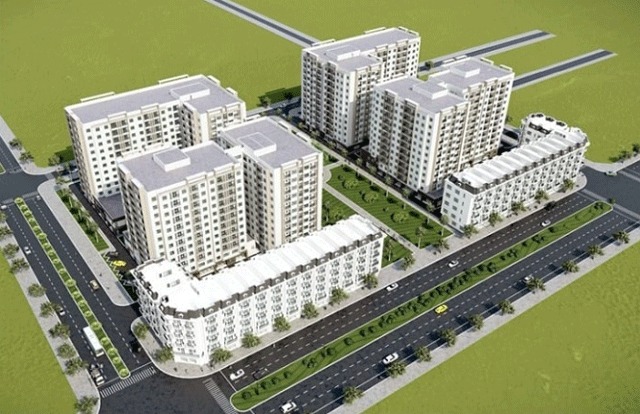 Phối cảnh dự án nhà ở xã hội tại Khu đô thị mới Quế Võ.