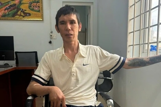 Đối tượng Nguyễn Nam Đại Thuận bị bắt giữ. Ảnh: CACC
