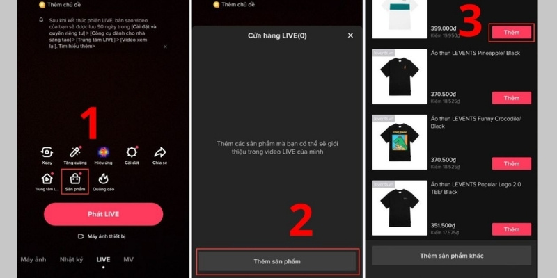 Người xem Livestream sẽ thấy giỏ hàng trong buổi phát trực tiếp