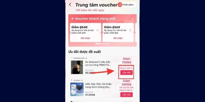 Lấy mã giảm giá dễ dàng trong các ưu đãi được đề xuất