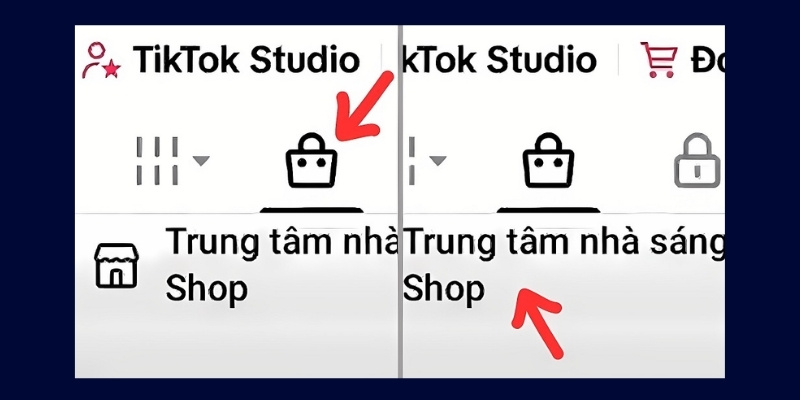 Truy cập vào mục Trung tâm nhà sáng tạo TikTok Shop