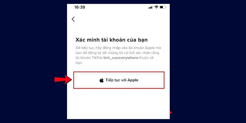 Người dùng cần xác minh danh tính trước khi hoàn thiện quy trình xóa tài khoản
